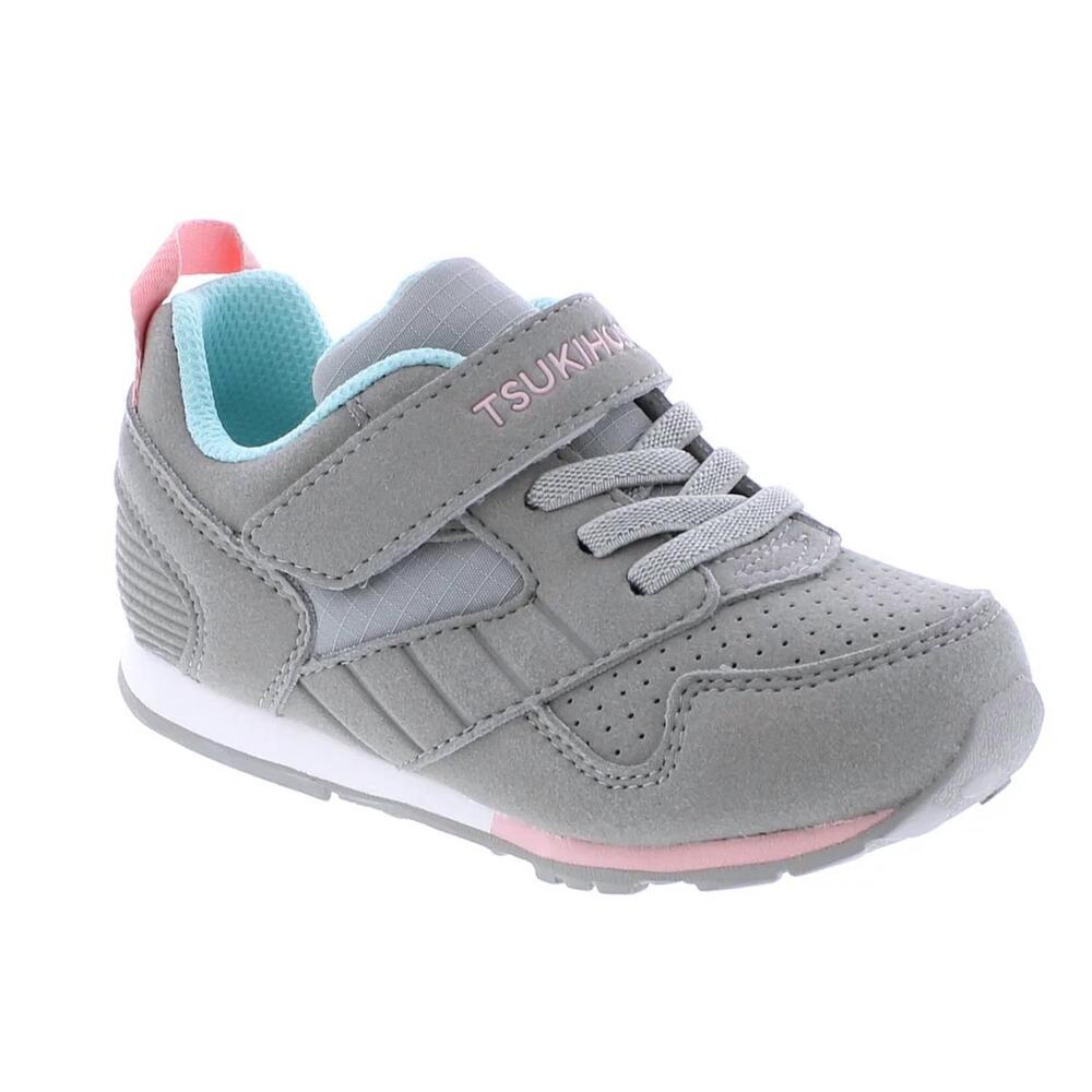 NEW TSUKIHOSHI kids racer sneaker in grey pink